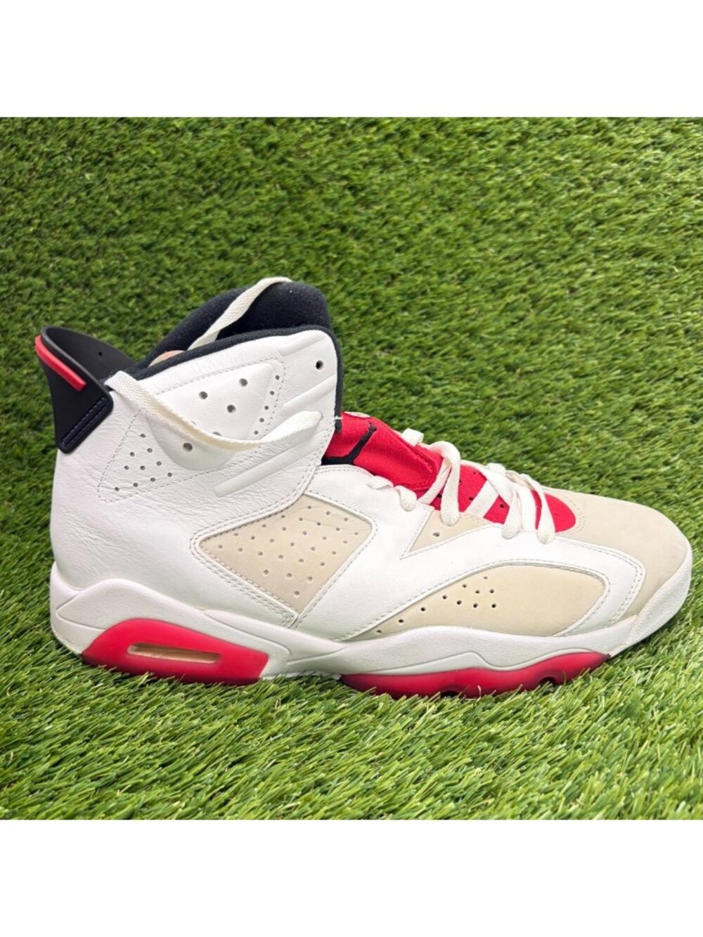 Nike Air Jordan 6 Retro Hare Mens Size 11 Gray White Basketball Shoes Sneakers